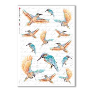 ANIMALS-0147. Carta di riso animali per decoupage.
