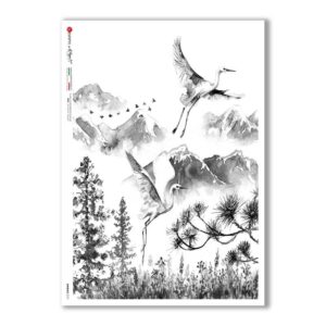 ANIMALS-0151. Carta di riso animali per decoupage.