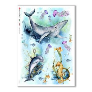 ANIMALS-0164. Carta di riso animali per decoupage.