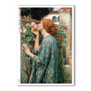 ARTWORK-0105. Carta di riso opere d'arte per decoupage.