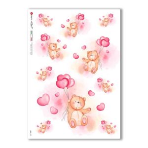 BABY-0078. Carta di riso bambini per decoupage.
