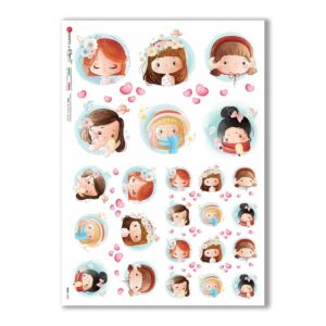 BABY-0085. Carta di riso bambini per decoupage.