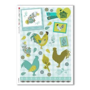 COUNTRY-0065. Carta di riso country per decoupage.