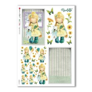 COUNTRY-0071. Carta di riso country per decoupage.