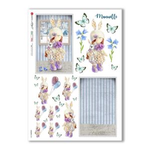 COUNTRY-0072. Carta di riso country per decoupage.