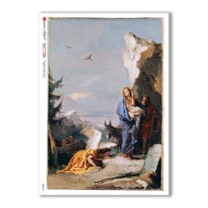 CULT-0157. Carta di riso sacra per decoupage.