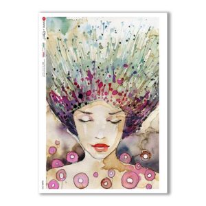 FAIRIES-0080. Carta di riso fate per decoupage.