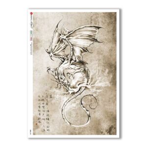 FOLK-0091. Carta di riso etniche per decoupage.