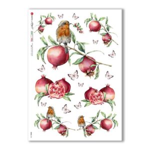 FOOD-0140. Carta di riso cucina per decoupage.