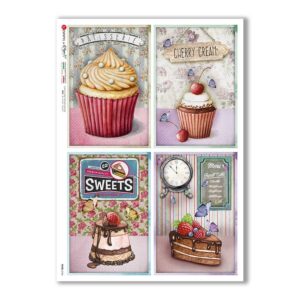 FOOD-0146. Carta di riso cucina per decoupage.