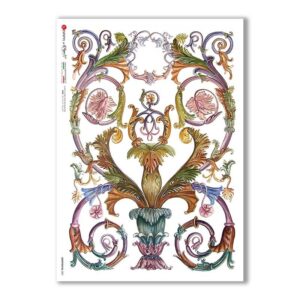GROTTESCHE-0007. Carta di riso grottesca per decoupage.