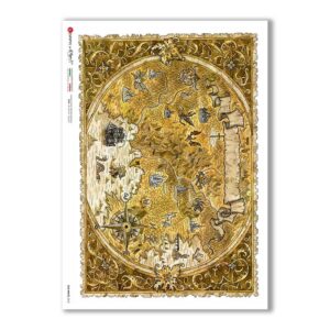 OLD-MAPS-0042. Carta di riso mappe antiche per decoupage.