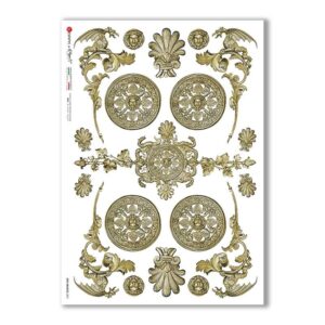 OLD OBJECTS-0021. Carta di riso oggetti vintage per decoupage.