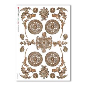OLD OBJECTS-0022. Carta di riso oggetti vintage per decoupage.