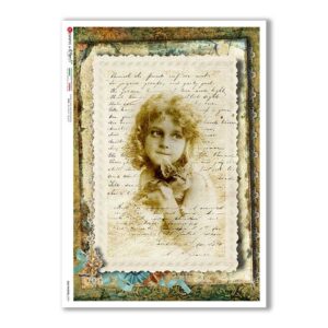 OLD-PHOTOS-0099. Carta di riso vittoriana per decoupage.