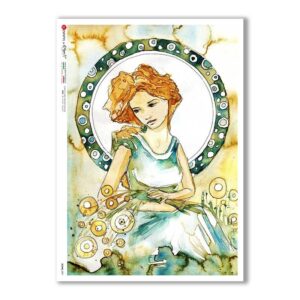 SCENE-0091. Carta di riso pittorico per decoupage.