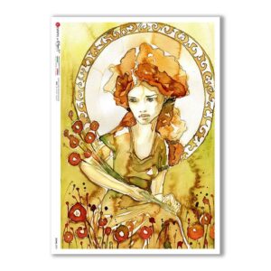 SCENE-0092. Carta di riso pittorico per decoupage.