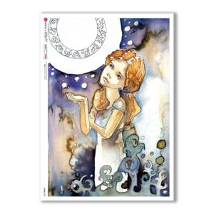 SCENE-0093. Carta di riso pittorico per decoupage.