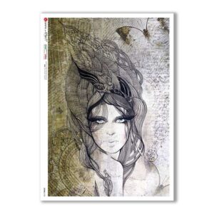 SCENE-0100. Carta di riso pittorico per decoupage.