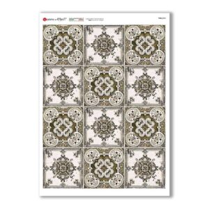 TILES-0042. Carta di riso tegole per decoupage.