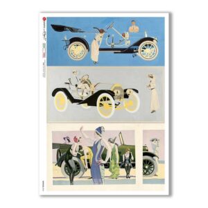 VEHICLES-0043. Carta di riso veicoli per decoupage.