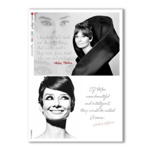 PHRASES-0021-UK. Carta di riso frasi per decoupage.