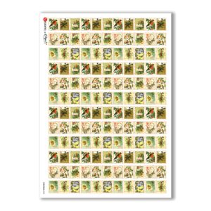 CHRISTMAS-0238. Carta di riso vittoriana Natale per decoupage.