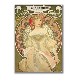 GF-ART NOUVEAU-001. Carta di riso grande formato
