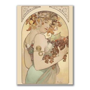 GF-ART NOUVEAU-004. Carta di riso grande formato