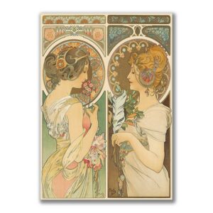 GF-ART NOUVEAU-007. Carta di riso grande formato