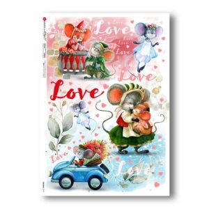 HOLIDAY-0110. Carta di riso festività per decoupage.