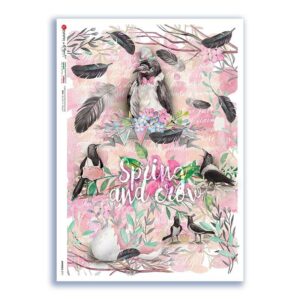 ANIMALS-0171. Carta di riso animali per decoupage.