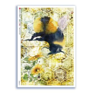 ANIMALS-0181. Carta di riso animali per decoupage.