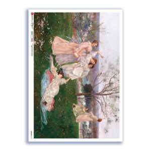 ARTWORK-0110. Carta di riso opere d'arte per decoupage.