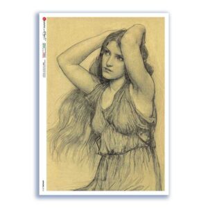 ARTWORK-0114. Carta di riso opere d'arte per decoupage.