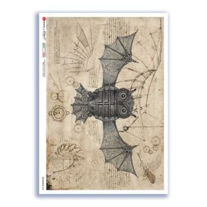 OLD OBJECTS-0028. Carta di riso oggetti vintage per decoupage.