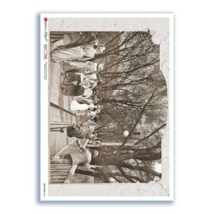 OLD-PHOTOS-0103. Carta di riso vittoriana per decoupage.