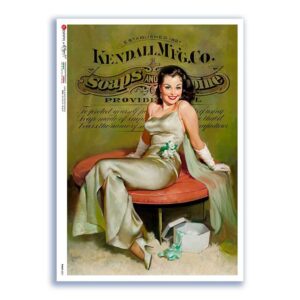 PINUP-0031. Carta di riso pin-up per decoupage.