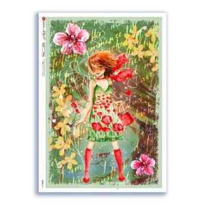 SCENE-0111. Carta di riso pittorico per decoupage.