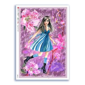 SCENE-0112. Carta di riso pittorico per decoupage.