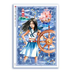 SCENE-0113. Carta di riso pittorico per decoupage.