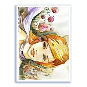 SCENE-0121. Carta di riso pittorico per decoupage.