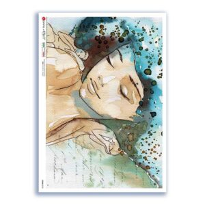 SCENE-0122. Carta di riso pittorico per decoupage.