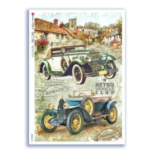 VEHICLES-0050. Carta di riso veicoli per decoupage.