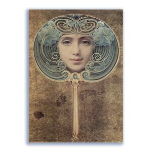GF-ART NOUVEAU-009. Carta di riso grande formato