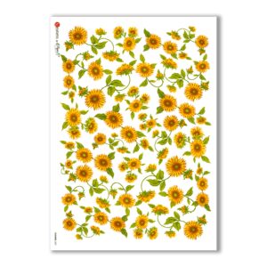 FLOWERS-0001. Carta di riso fiori per decoupage.