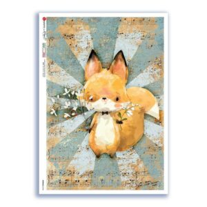ANIMALS-0184. Carta di riso animali per decoupage.