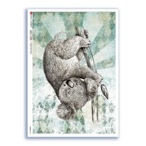 ANIMALS-0188. Carta di riso animali per decoupage.