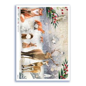 ANIMALS-0192. Carta di riso animali per decoupage.