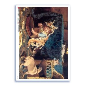 BABY-0089. Carta di riso bambini per decoupage.